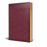 Agenda datata A5 2025 Premium Deluxe Teano bordo margini auriu 352 Herlitz 9493830