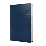 Agenda datata A5 2025 Premium Deluxe Chiavenna albastru margini auriu 352 Herlitz 9493860