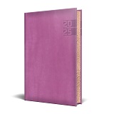 Agenda datata A5 2025 Premium Deluxe Narni purpuriu margini bronz 352 Herlitz 9495500